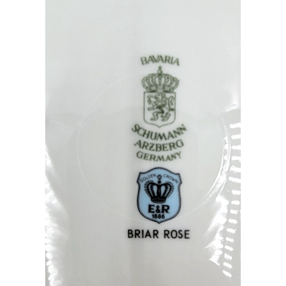 Schumann Arzberg Briar Rose Dinner Plate Gold Trim Bavaria Germany 1950s - Picture 6 of 6